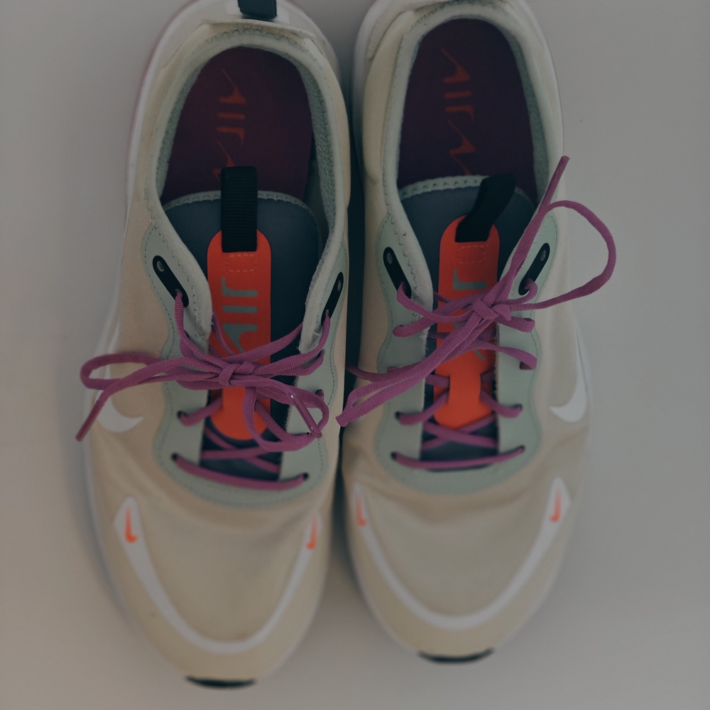 Nike Cream and Purple Sneakers
